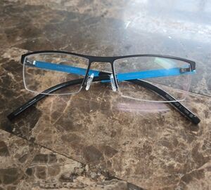 Morel Made In France. 30173L. Stylish Black and Blue Men's Glasses